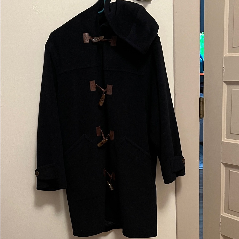 Bogner Dar Blue Wool Coat with Toggle Closures